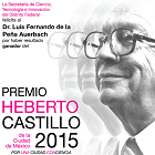 Luis de la Peña gana premio Heberto Castillo 2015