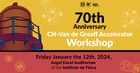 Workshop on the first 70 years of operation of the CN Van de Graaff Accelerator in Mexico CN 70